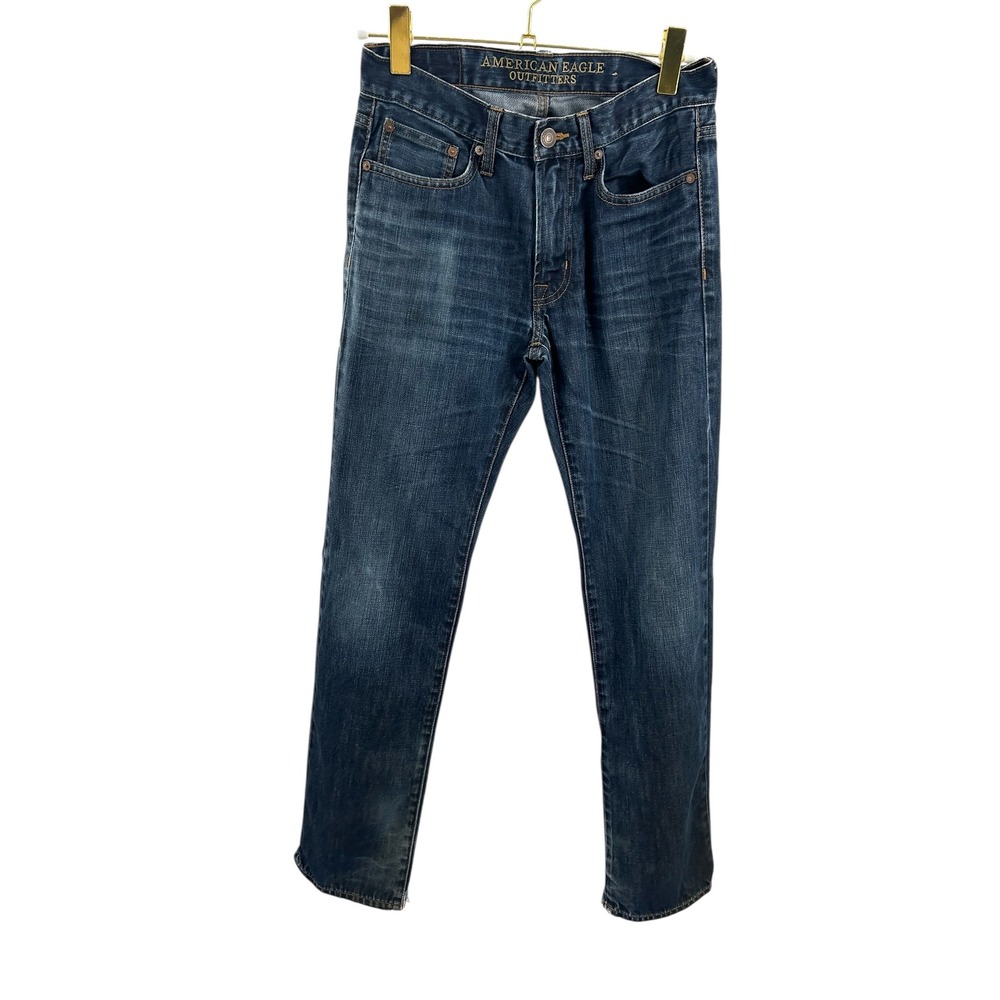 American Eagle Outfitters Original‎ Straight Dark Wash Jeans Mens 29x32 Cotton